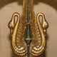 Paire Antique Chaises d'Appoint William Kent Empire Sculptées en Cygne