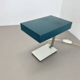 Modernist green Cubic Sputnik Table Light Kaiser Leuchten Lights, 1970s Ger