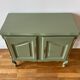 Louis XV style buffet — sage green, brass, cabriole legs