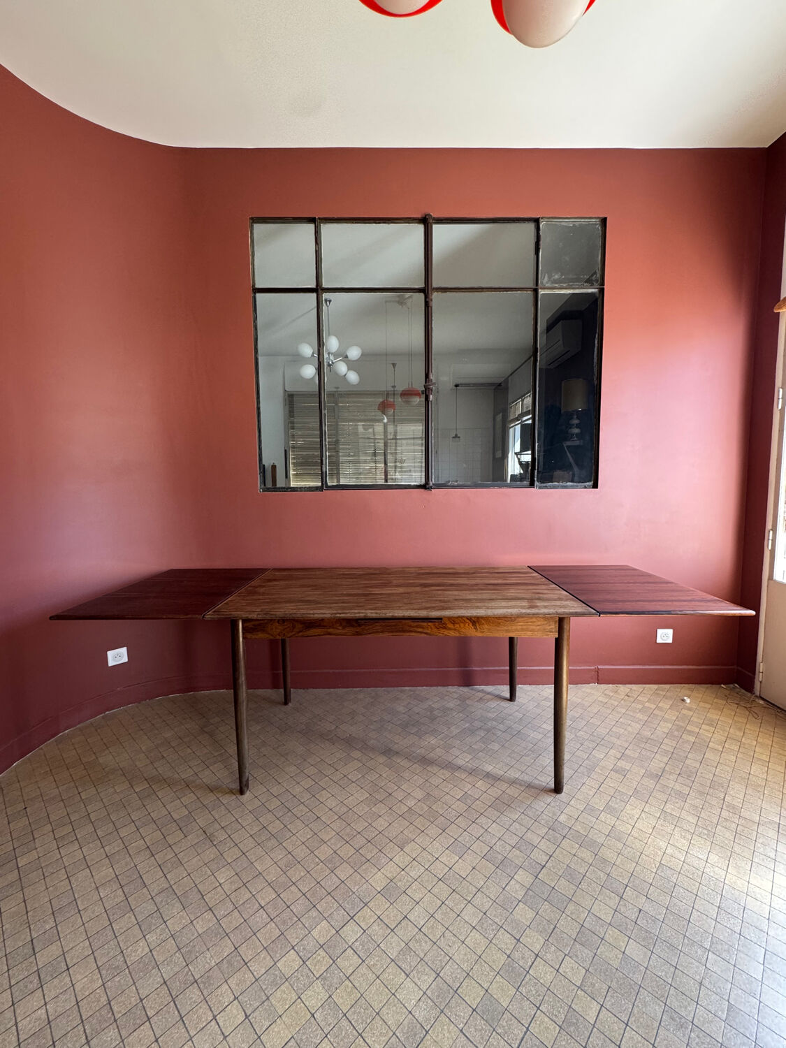 Rosewood table with extension