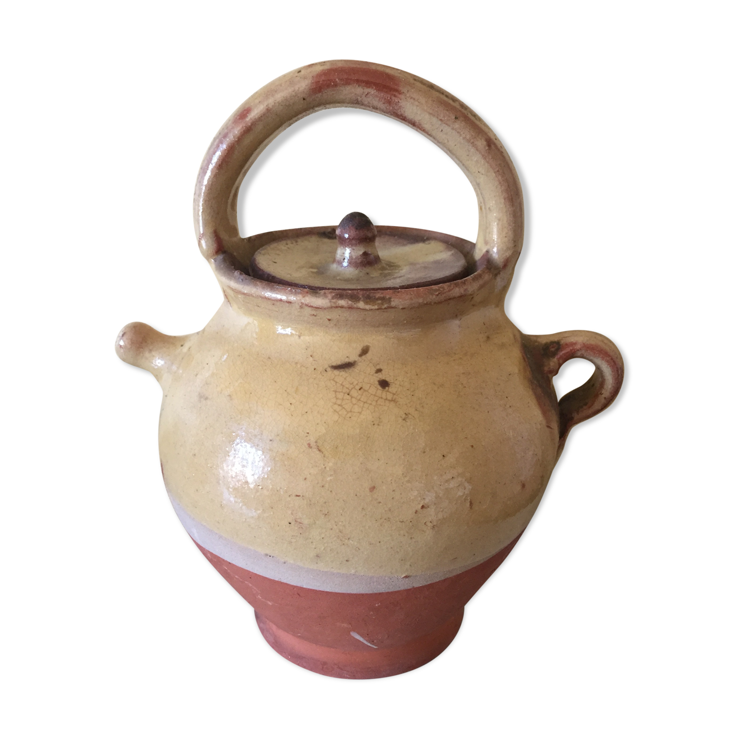 Vinaigrier in two-coloured sandstone, souvenir of Italy