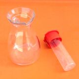 1970s pitcher / jug molded glass cerve italy