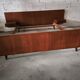 Vintage teak Scandinavian bed
