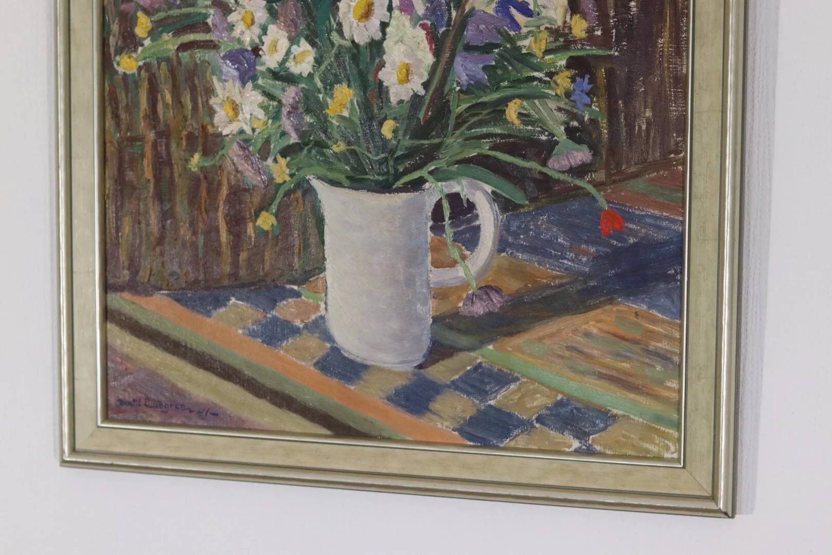 Nature morte de fleurs par Bertil Lundgren