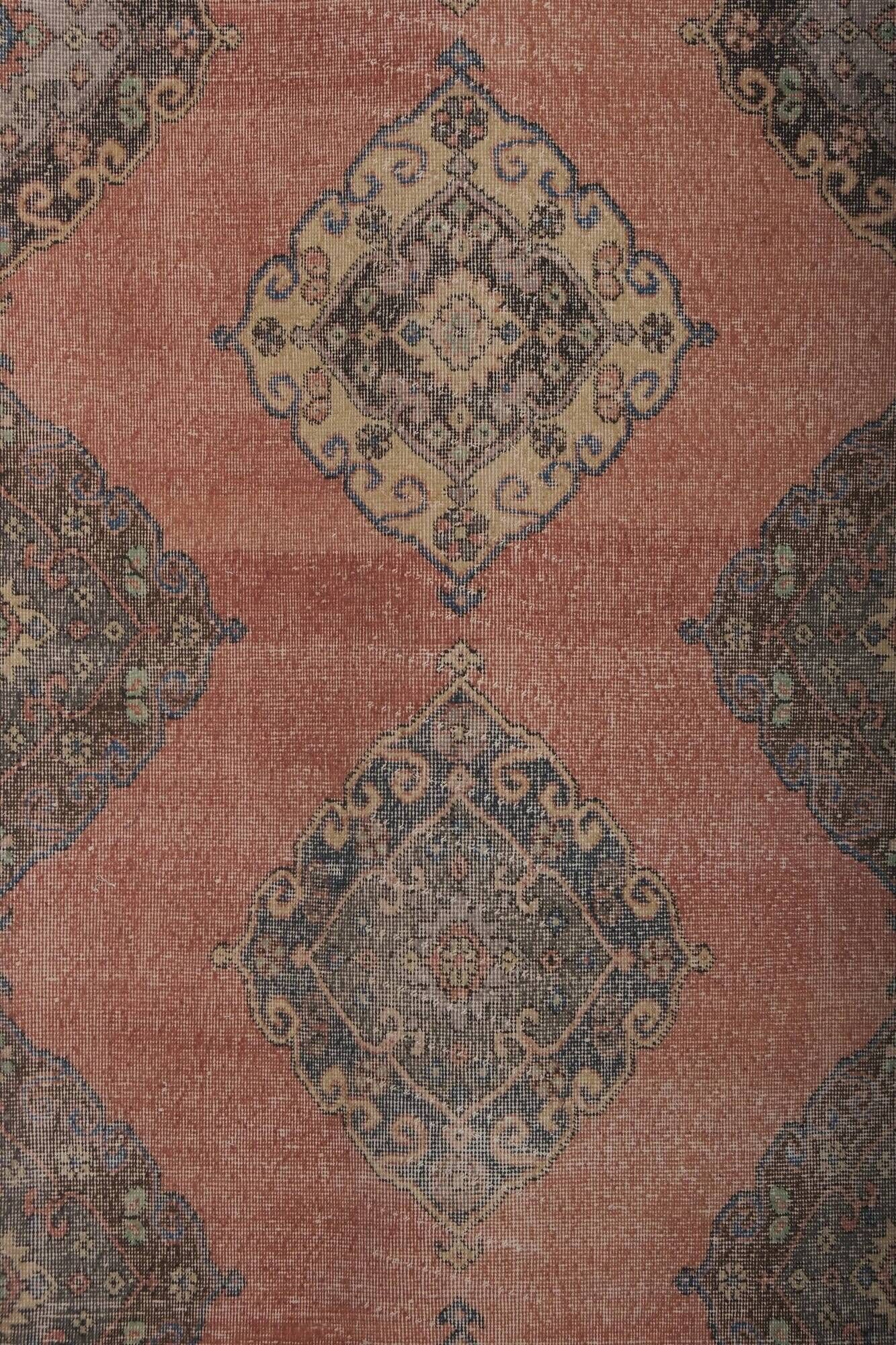 Vintage Turkish hallway rug 115x381 cm