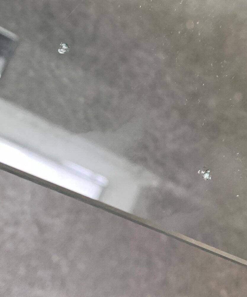 Joker coffee table in chrome and glass in mid-century Space Age style by Olivier Mourgue for Airborne, 1960s.