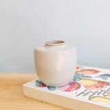 H10cm enamelled terracotta vase