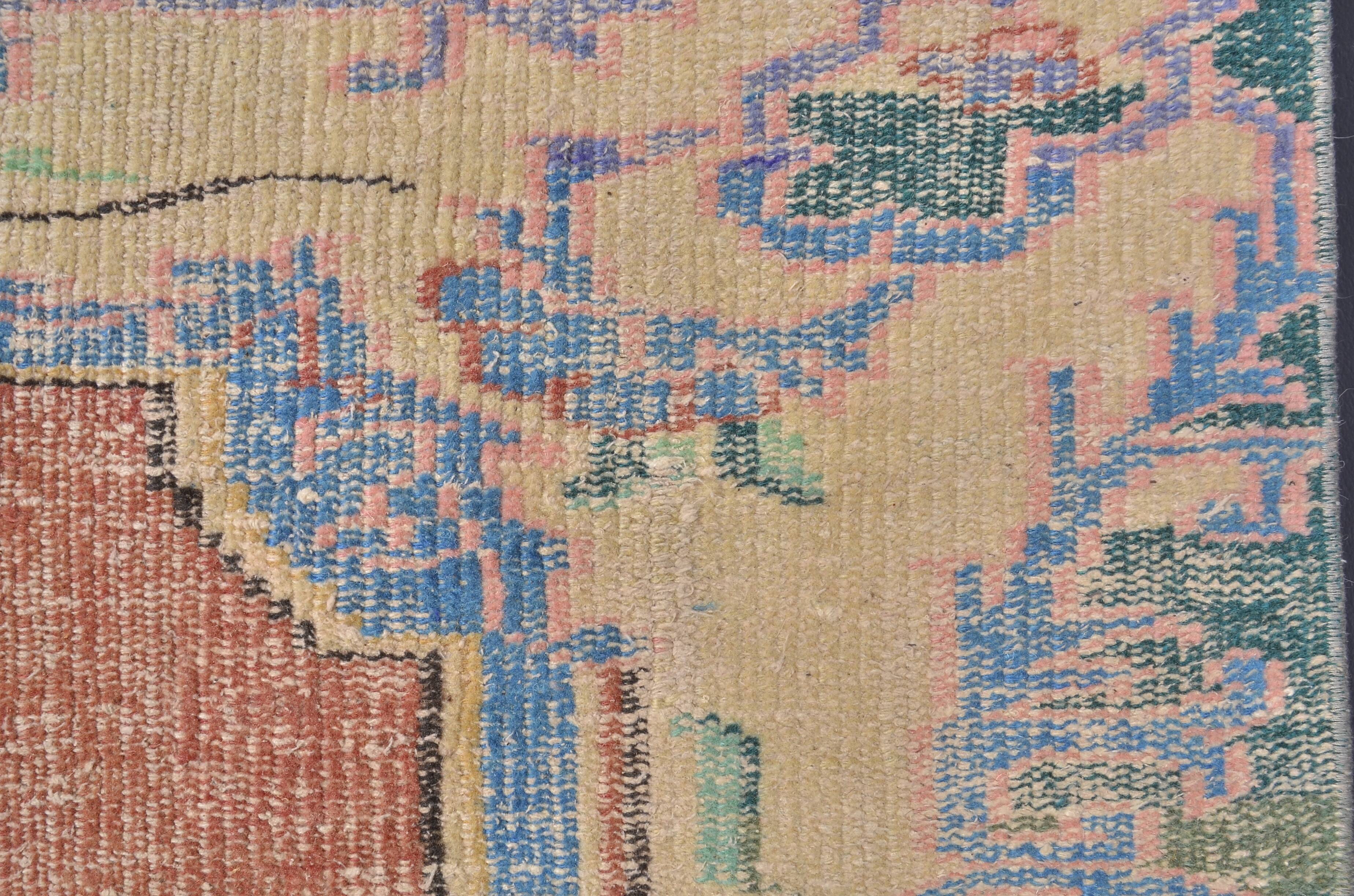 Handknotted Wool Vintage Rug sku 2328