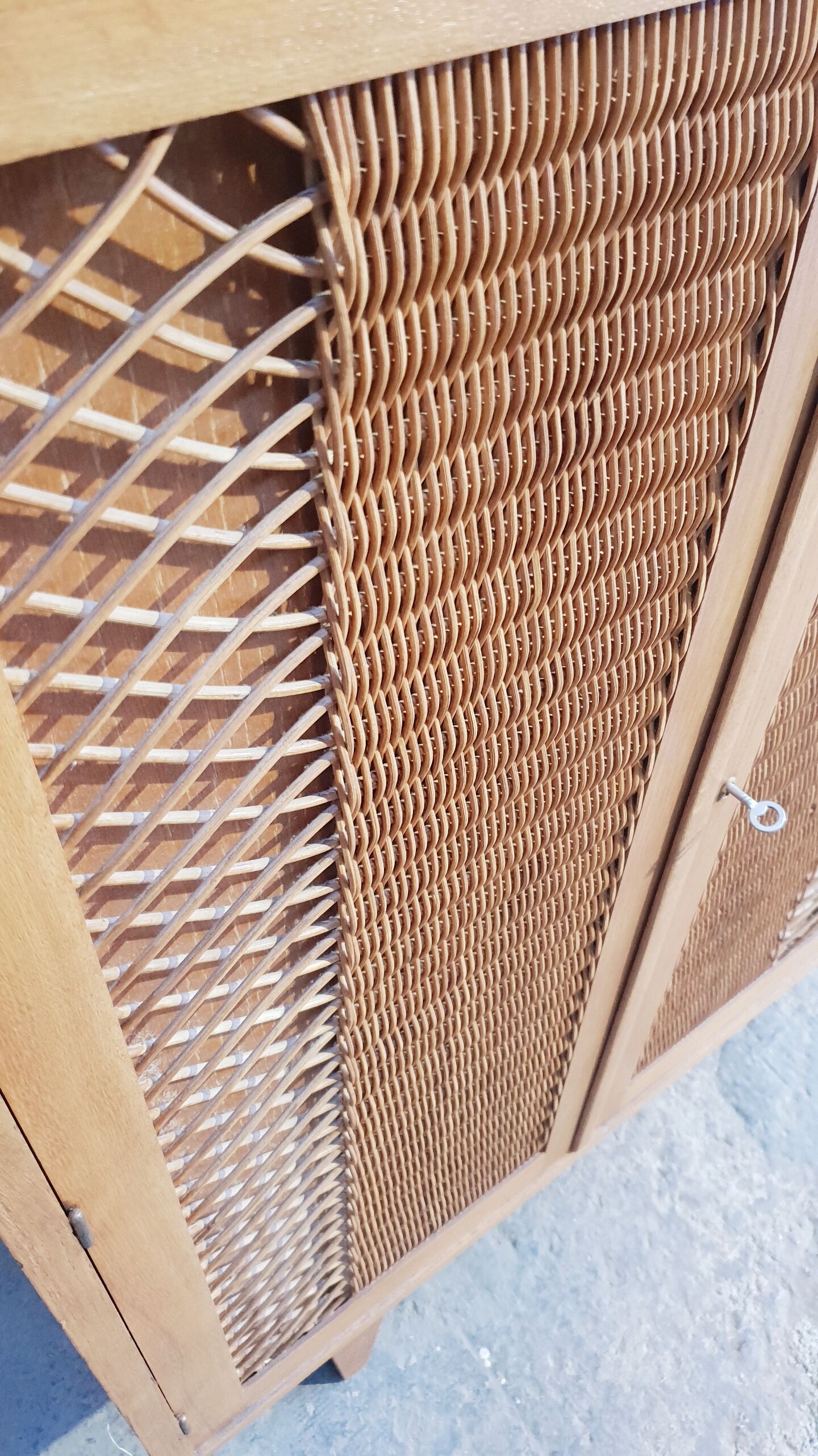 Rattan cabinet cabinet