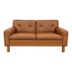 Mid-century Scandinavian Peem Oy, 2-seater cognac leather sofa 1960s