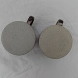 set of 2 stoneware mugs