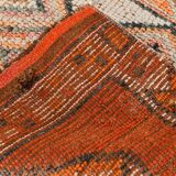 3x11 Salmon & Orange Muted Color Turkish Runner Rug, 92x336 Cm
