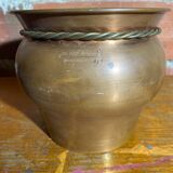 Antique Jean Paul THEVENOT Copper & Brass Planter Made in France Vintage