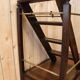 library step ladder in mahogany