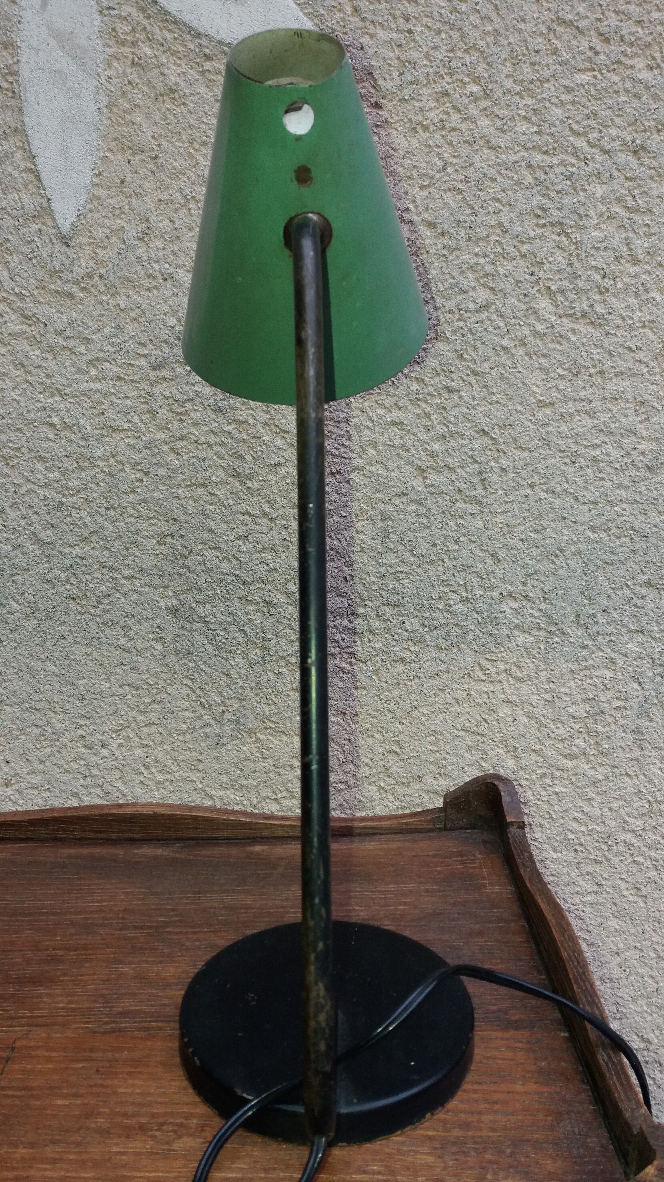 1950s iron lamp