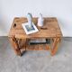 Desserte console à roulettes en pin 1980