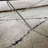 Round coffee table glass and steel design Kaeko Objekto Rafic Farah