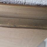 Rectangular gold mirror