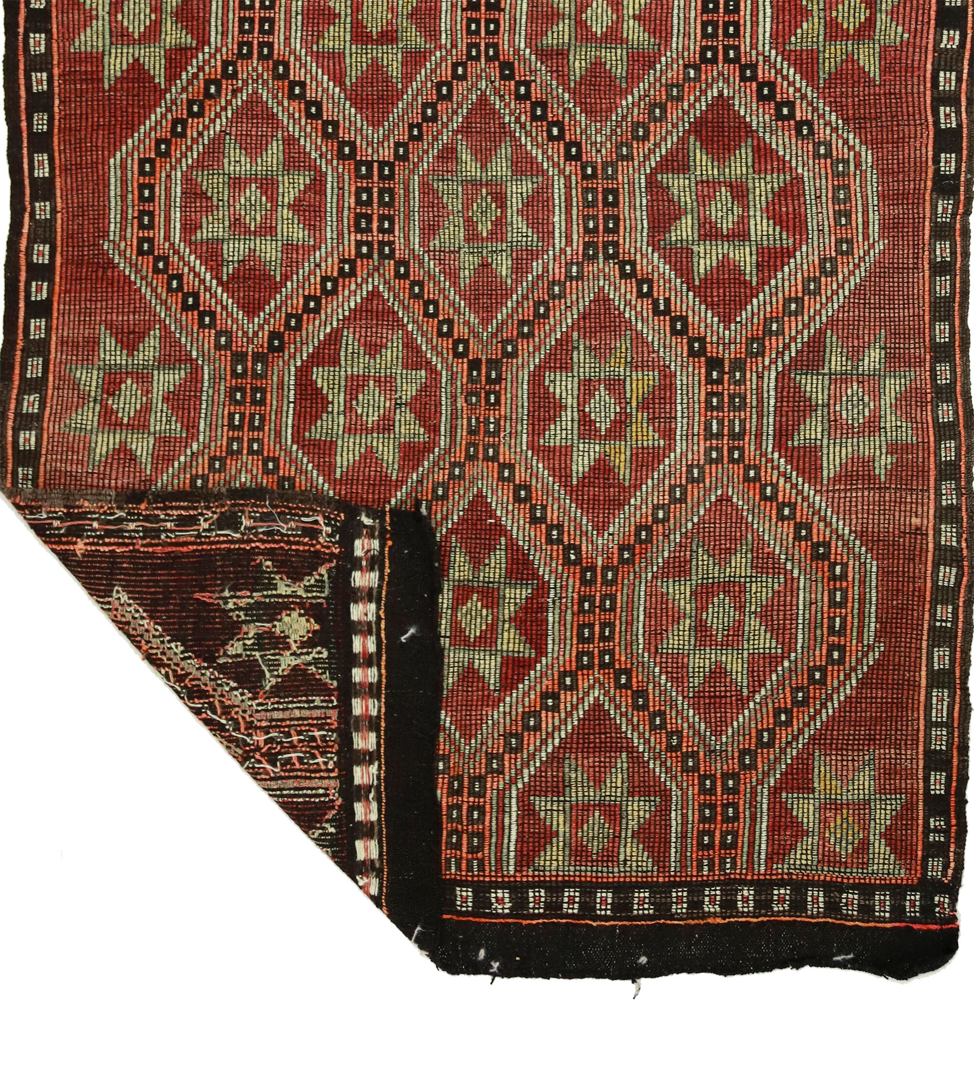 Anatolian handmade kilim rug 296 cm x 168 cm