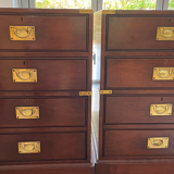 Pair of kennedy for harrods campaign / military style filing cabinets