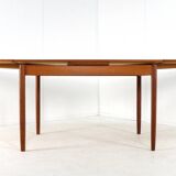 Extendable rectangular dining table "Horsbyg" - Danish design in teak
