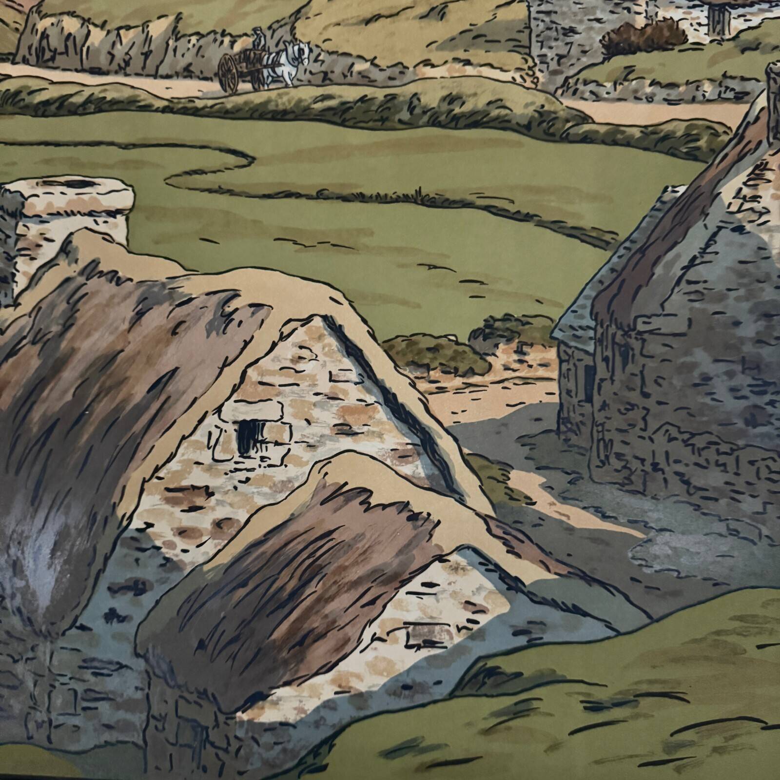 Lithograph by Henri Rivière, Aspects of Nature - The Valley