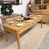 table de ferme Ancienne 2 tiroirs
