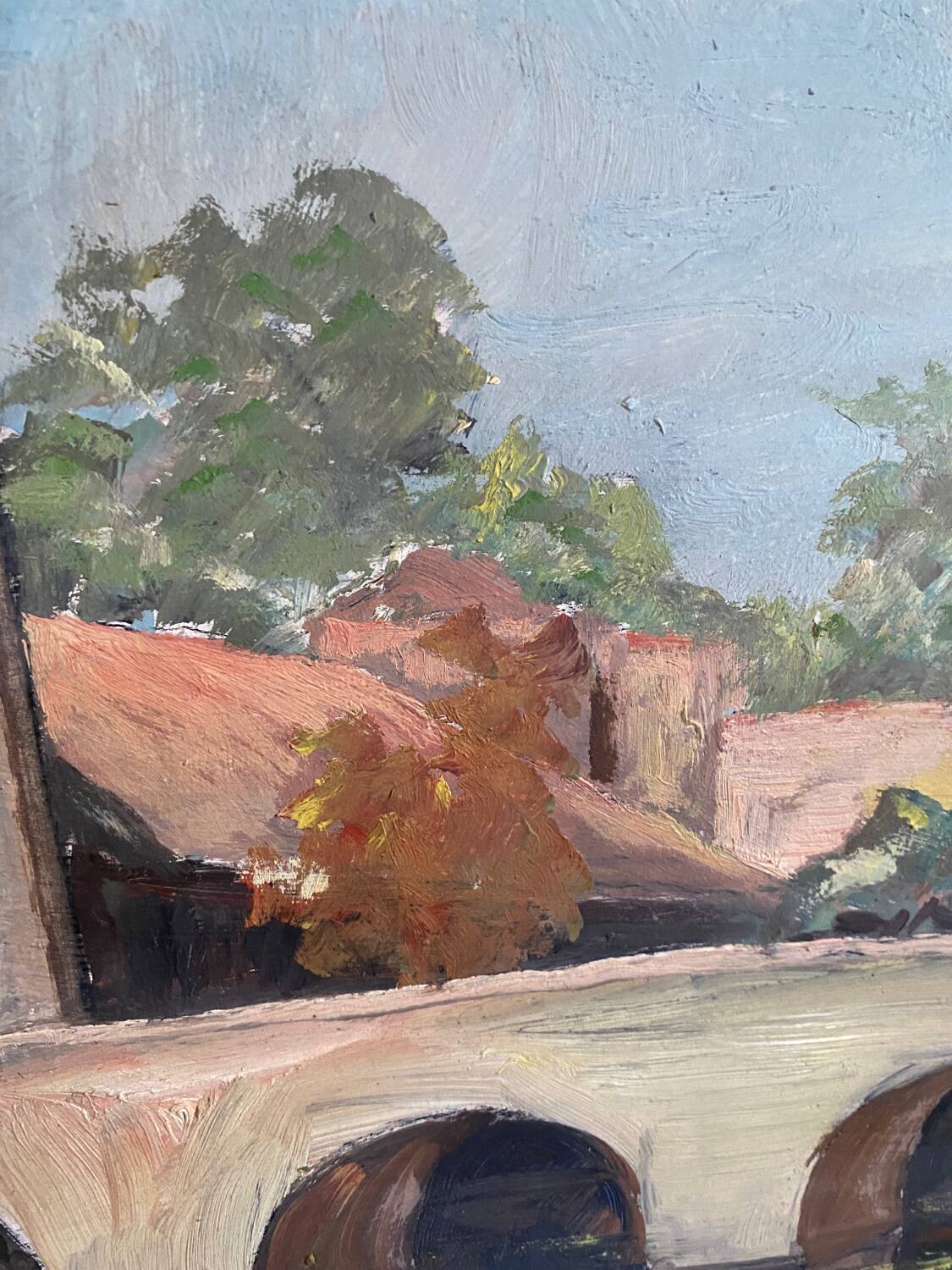 Walled city painting