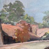 Walled city painting