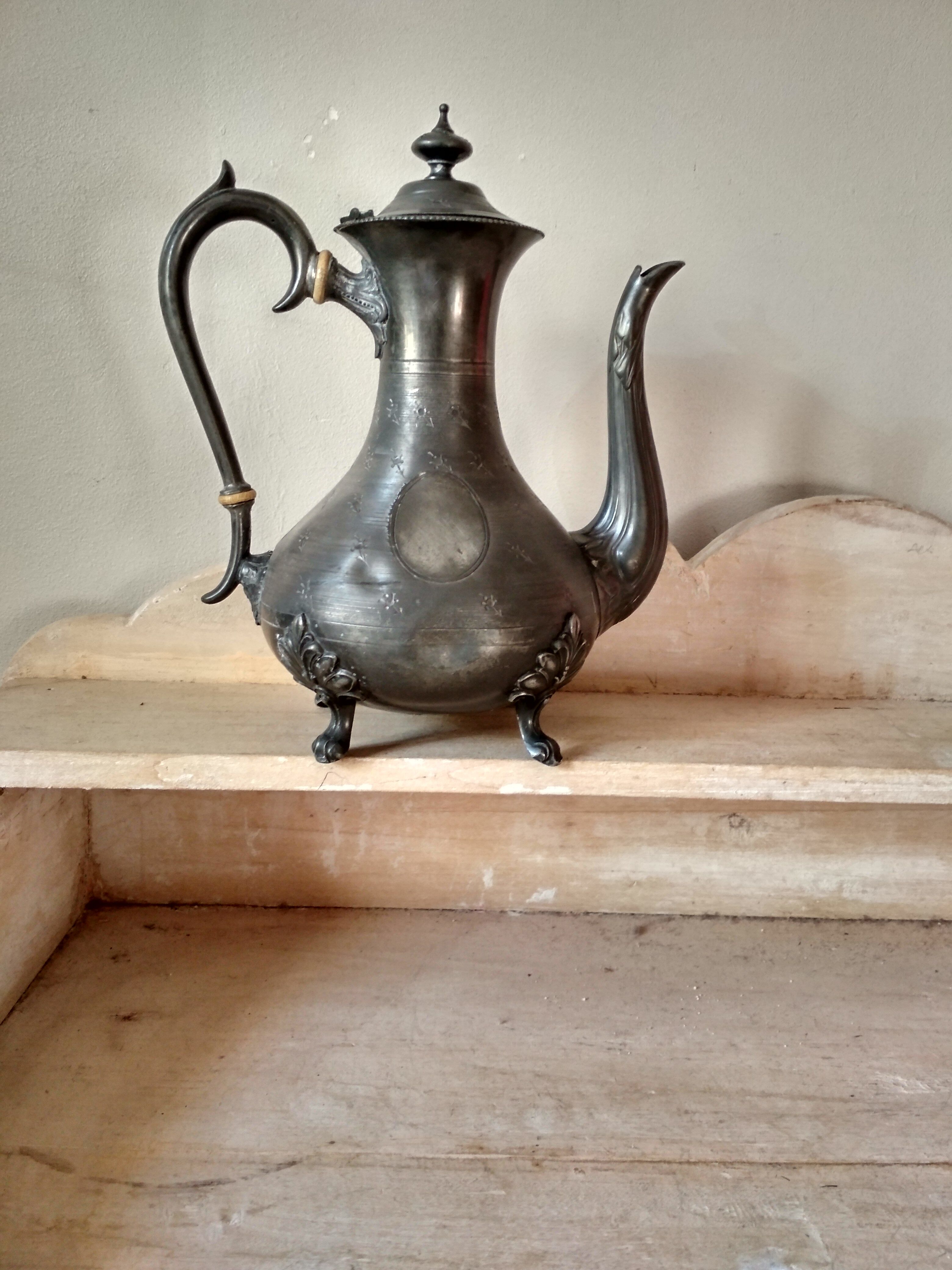 Pewter teapot