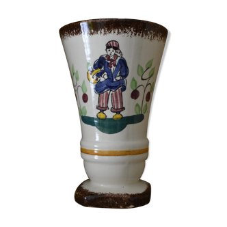 Vase normandie style Quimper