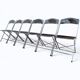 6 folding chairs in smoked Plexiglas and chrome metal, Chaisor 1970