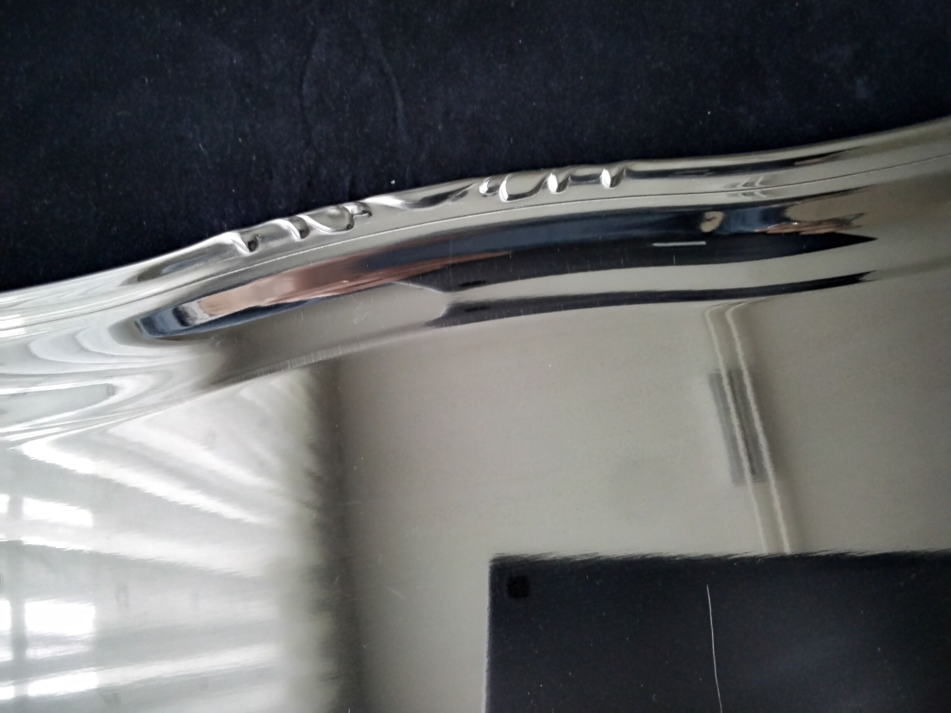 Stainless steel serving tray