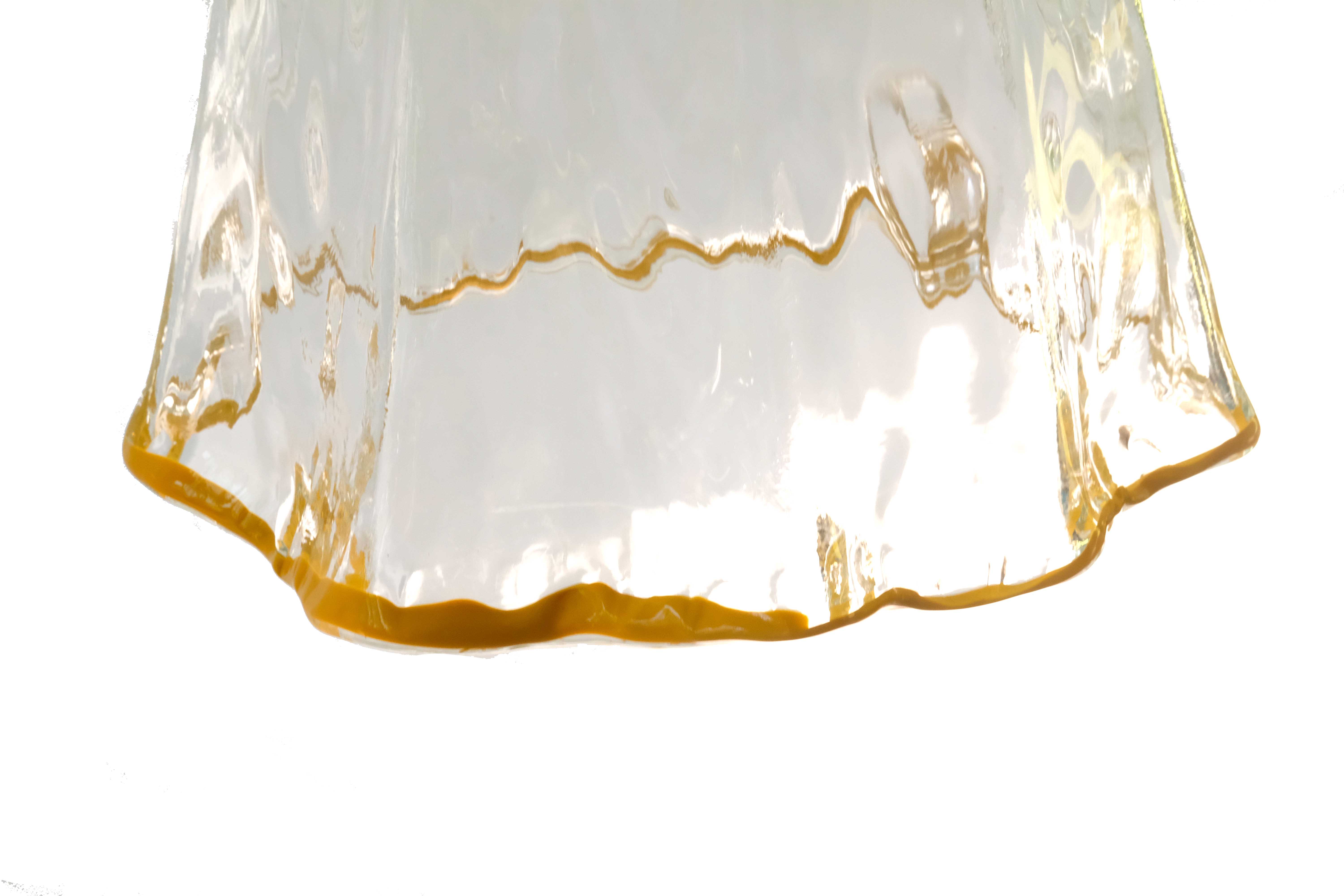 La murrina ceiling lamp in murano glass, italy 1970's