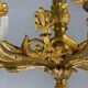 Golden bronze lustre 8 bras de lumière, france first half of the 19th century