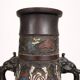 Set de 2 vases chinois anciens en cloisonné. Bronze