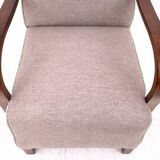 A pair of Art Deco armchairs designed by J. Halabala from the 1930s, Czechoslovakia. After renovation.