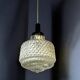 Mid Century small hobnail glass hanging ceiling lamp