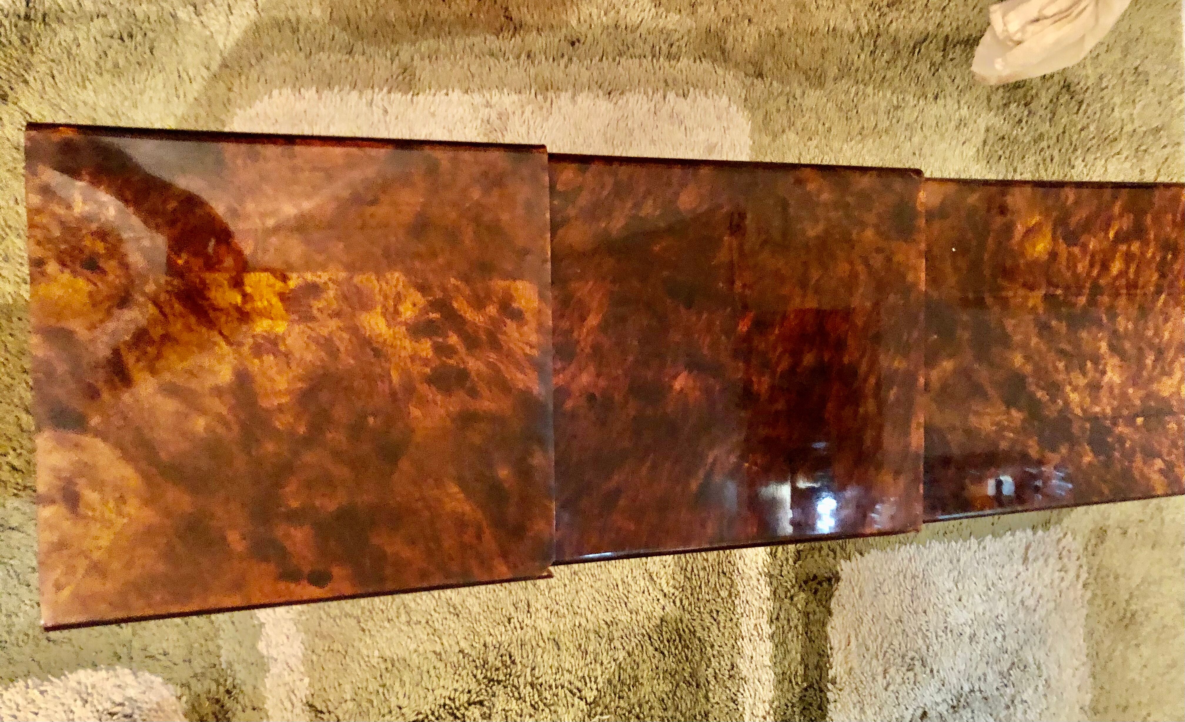 Christian Dior tables in metacrilique 1970