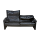Sofa by Vico Magistretti, Cassina, Maralunga model. Italy, circa 1975. Navy blue leather