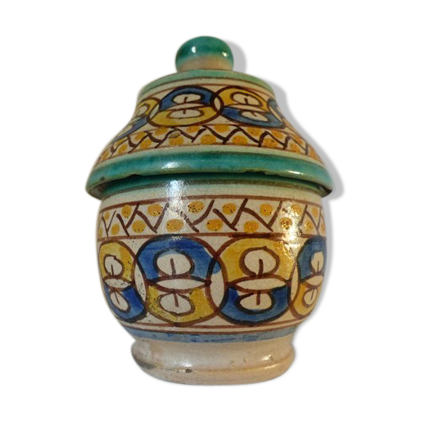 Jobbana butter pot in earthenware Morocco Fez