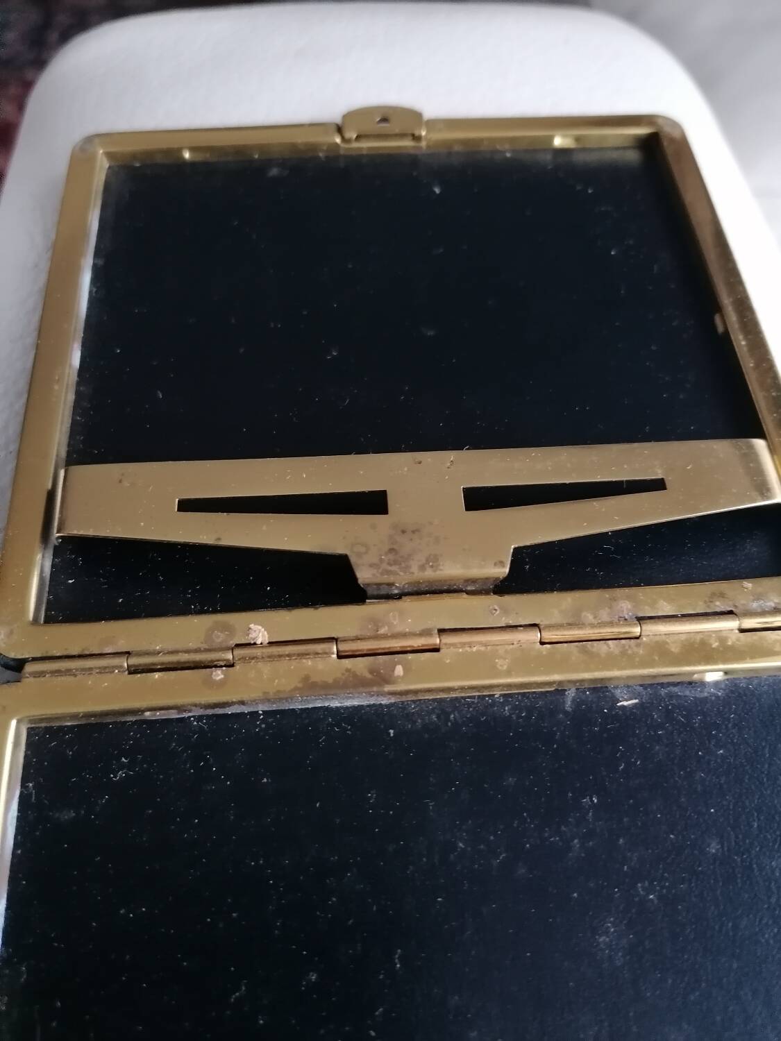 Vintage black longchamp leather cigarette case