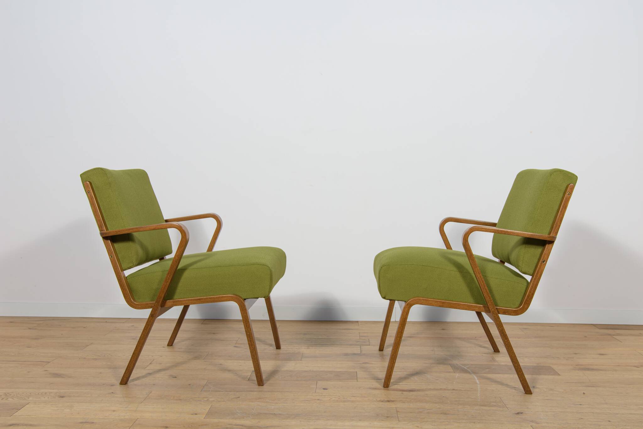 Armchairs by Selman Selmanagic for VEB Deutsche Werkstätten Hellerau.