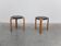 Important pair of 'X602' stools by Alvar Aalto for Artek, 1954