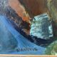 Abstract composition, oil on canvas signed Nantois or