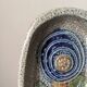Handmade ceramics with floral decoration, Scandinavian decor.