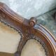 Paire de fauteuils corbeille louis XV en Noyer sculpté