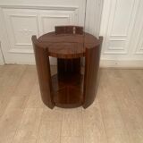 Mahogany art deco pedestal table / bar