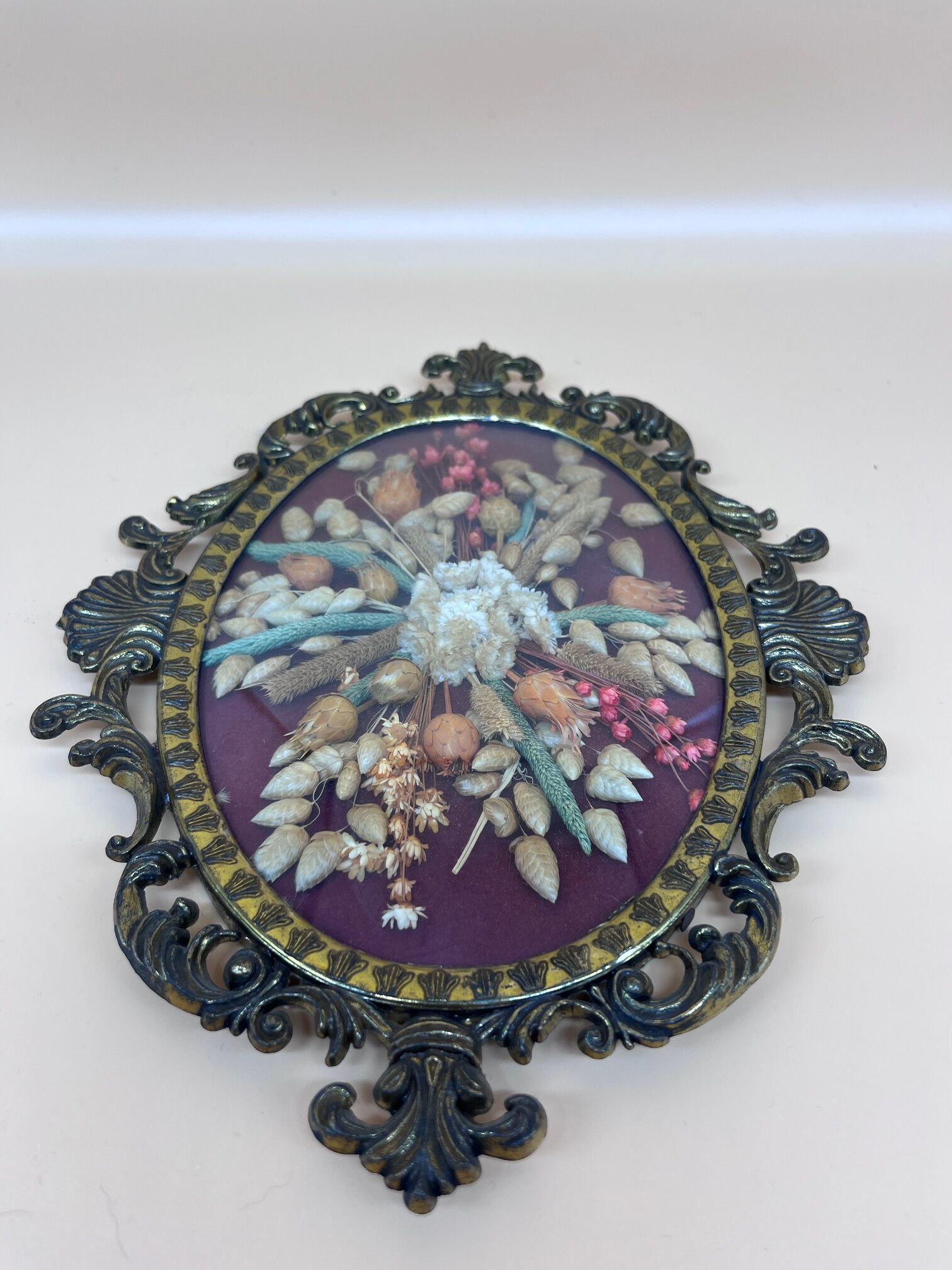 Baroque setting with dried flowers