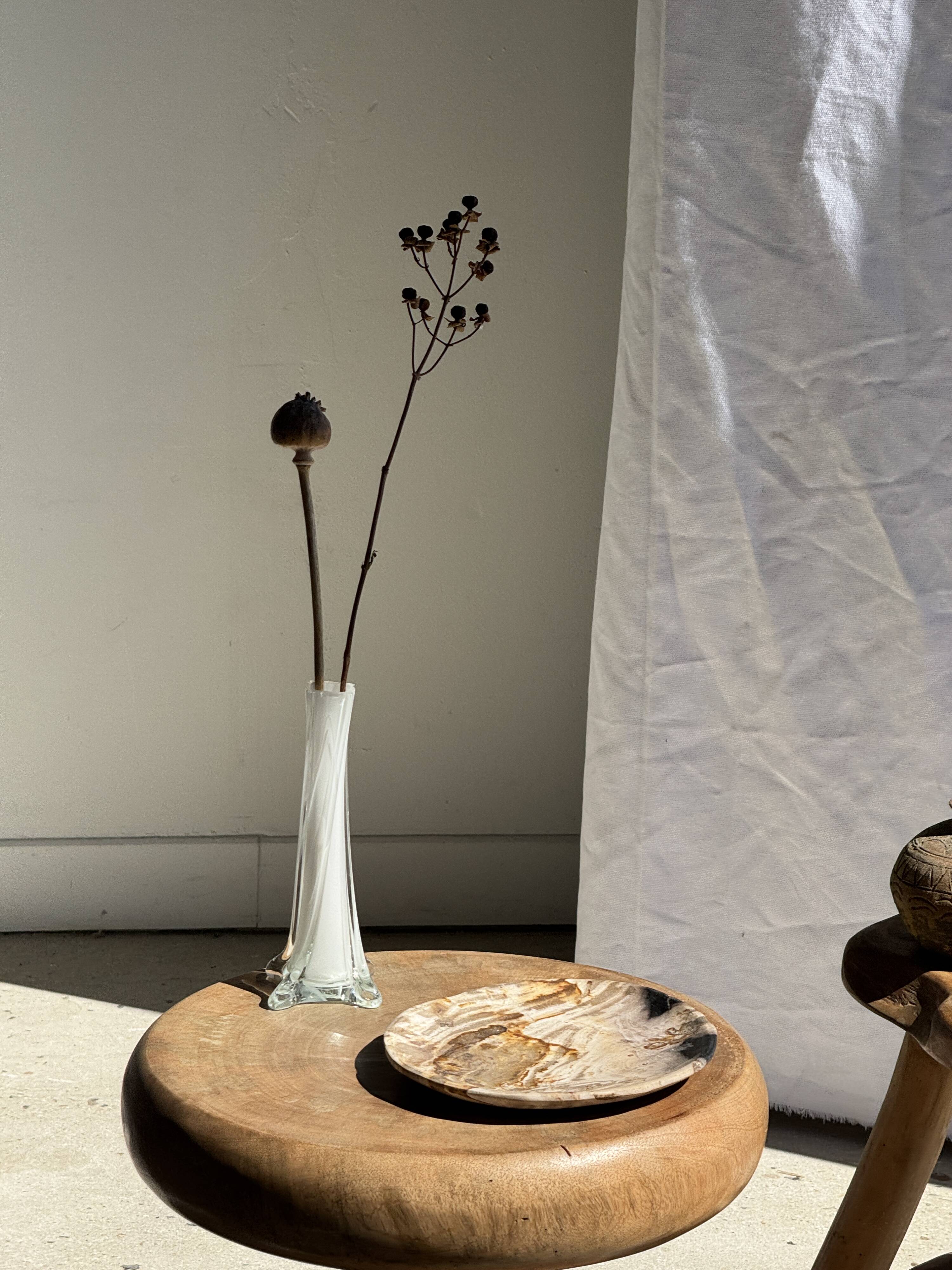 Pawn Natural - Stool, side table, end table in solid mango wood